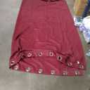 Extra Wide Blackout Curtains Total Privacy Thermal Patio Sliding Door Door Curtain for Living Room Grommet Room Divider Vertical Blind, 1 Panel(100Wx84L Inches, Burgundy)