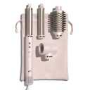 T3 Aire 360 Multi-Styler & Blowout System, Rapid Drying Hair Dryer, Ceramic Curling Attachments, Oval Brush & Drying Concentrator | Blowouts & Long-Lasting Curls (Satin Blush/Gold)