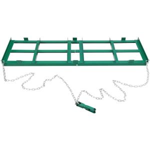 Garvee Drag Harrow Driveway Grader & Lawn Leveling Rake 8 FT, Driveway Drag for Gravel with 6 FT Chain, Tow Behind Lawn Rake for ATV, UTV, Tractor, Mower, Power Rake for Gravel, Sand, Soil, Hay