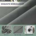 Outdoor Curtains for Patio Waterproof - 6 Panels Privacy Weatherproof Outside Curtains with Grommets for Pergola, Gazebo, Porch, Cabana, Balcony, 54 x 84 Inch, Grey