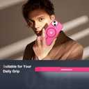 ORETECH Magnetic for iPhone 13 Case, [Compatible with Mag-Safe][2 Pcs Screen Protectors][15 FT Drop Protection], Frosted Translucent Shockproof Protective Phone Case for iPhone 13 Cover, Hot Pink