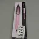 Farery Mini Thermal Brush 3 Temperature Adjustable, 3/4 Inch Travel Curling Iron for Short Hair, Heated Round Brush for Touch-ups and Small Curls, Travel Size Curling Wand, Dual Voltage, Pink