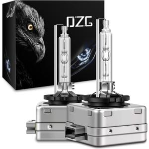 DZG D1S Xenon HID Headlight Bulbs, 6000K Diamond White 35W 66144 66140 85140 85415 High Low Beam Xenon Replacement Bulb, Pack of 2