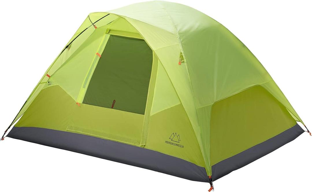 Mountain Summit Gear Campside Dome Tent, 3/4/6-Person Camping Tent, Camping Gear for The Outdoors, Backpacking Tents for Camping (by Caddis Sports Inc.)