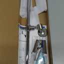 Shower Slide Bar Adjustable Handheld Shower Head Holder Wall Mount - 15inch All-Metal Shower Head Slide Bar Compatible with Bathroom Drill Free Glue Installation - Polished Chrome