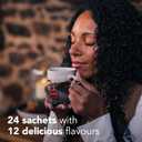 Pukka Christmas Tea Sampler, Selection of 24 Delightful Black & Green Tea Infusions, Advent Calendar Holiday Gift Set for Tea Lovers, 100% Organic