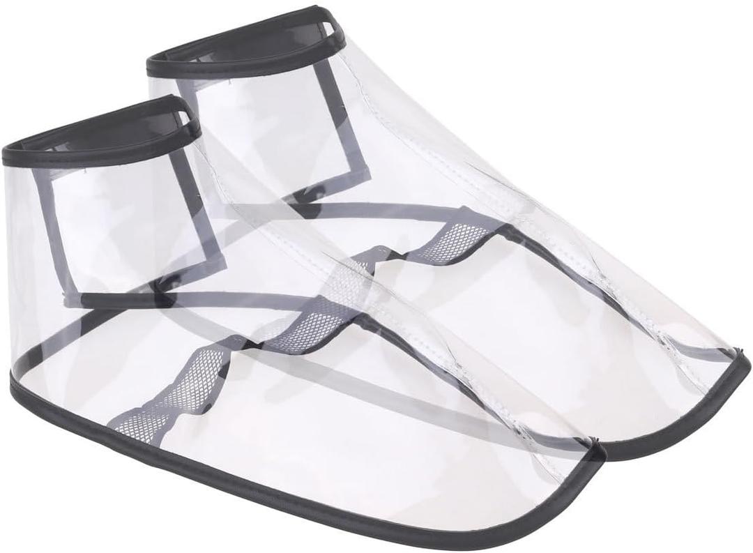 FRCOLOR 1 Pair Barber Shoes Cover Haircut Foots Cover Silicone Shoe Cover Hazmat Suits Hair Stylist Shoes Cover Salon Shop Cover Rain Gear Salon Shoes Protector Protection Shoe Covers, L
