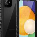 Lanhiem for Samsung Galaxy A52 Case, IP68 Waterproof Dustproof with Built-in Screen Protector, Heavy Duty Full Body Protective Phone Case for Galaxy A52 5G, Black/Clear