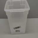 IRIS USA Airtight Dog Food Storage Container, WeatherPro, Up to 10 lbs, Removable Wheels, for Dog Cat Bird and Other Pet Food Storage Bin, Keep Fresh, Translucent Body, Made in USA, Clear/Gray