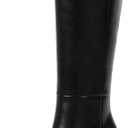 Knee High Boots for Women Chunky Heel Pointed Toe Fall High Heel Side Zipper Long Boots Dressy (10, Black)
