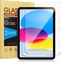 SPARIN Screen Protector for iPad A16 2025 11th (11 Inch) /10th Generation 2022 (10.9 Inch), 2 Pack Tempered Glass for iPad 11/10 Gen, Case Friendly, AntiScratch, Touch Sensitive