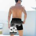 Goodstoworld Men's Funny Swim Trunks with Compression Liner 2 in 1 Quick-Dry 9" Stretch Shorts with Three Pockets (XL)