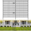 No Dig Garden Fence, Dog Fencing Outdoor for Yard, 10 Panels with Gate
48in(H) × 23.6ft(L) Rustproof Metal Animal Barrier Fence for Gardens, Patios and Decorative Flower Beds, Temporary Fencing