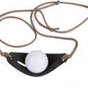 EASYANT Handmade Leather Pouch Shepherd Sling Old-Fashioned Slingshot