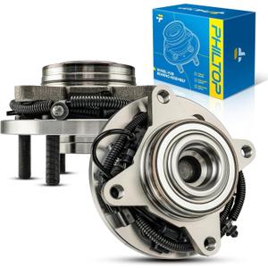 PHILTOP 515157 RWD Front Wheel Bearing Fit for Ford Expedition 2015-2017, Lincoln Navigator 2015-2017, 6 Lugs Wheel Hub Assembly W/ABS 2pcs
