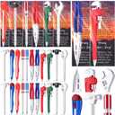 22 Set Novelty Tool Wrench Pens Multitool Ballpoint Pen for Father's Day Men Gift Bulk Black Ink Pipe Pincer Pliers Spanner Hammer Screwdriver for Worker Craftsman School Office Supplies