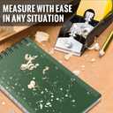 Waterproof Notebook, 1 Pack 3" x 5" Top-Spiral Pocket Notepad with 100 Squared Pages, Weatherproof Pocket Notebook for Police Outdoor Office School Recording