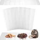 Qualirey 12 Pack Large Sticky Mouse Trap 24 Inch Sticky Rat Glue Roach Indoor Pest Control for Trapping Snakes Rats Spiders Roaches in Restaurant Kitchen House Supplies (Clear)