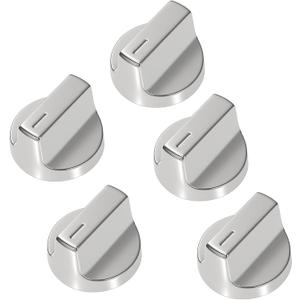 5PCS W11366438 Stove Knobs Replacement for Whirlpool Cooktop Knobs WCG55US0HS00, WCG55US0HS05, WCG55US6HS00, WCG55US6HS05, WCG77US0HS00,Gas Range Burner Control Knobs Replace W11084623 W11084624