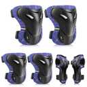 YooxArmor Adjustable Kids Knee & Elbow Pads Set with Wrist Guards for Ages 3-6  Protective Gear for Skateboarding, Cycling, Roller Skating, Scooter, BMX, Inline Skating (Spiders)