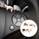 5pcs Cat Car Interior Accessories Dashboard Decorations,Cute Cat Car Accessories,PVC Cats Figurine for Cars Home Garden Decor,Rearview Mirror Ornament