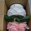 Roses Flower Touch Table Lamp,Rechargeable Cordless 3-Colour Dimming Small Night Light for Festival Housewarming Home Decor Birthday Gifts for Bedroom, Living Room Dining Room