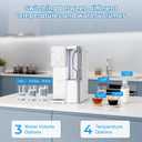 Countertop Reverse Osmosis Water Filter System, 5-Stage RO Water Filter Dispenser with Hot & Cold Water, TDS Display, 4:1 Pure to Drain, No Installation 5.5L Tank for Home