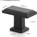 Ravinte Cabinet Knobs Rectangular Kitchen Drawer Knobs for Cabinets and Dresser (Matte Black, 30 Pack)