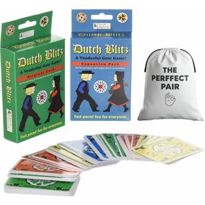 Original Dutch Blitz Card Game and Dutch Blitz Expansion Pack Bundle with Storage Bag