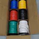 14 Gauge Wire - 600FT, 100ft Spool, 6 Colors, Copper Clad Aluminium, Low Voltage, Hookup Wire Kit for Breadboard/Automotive/DIY/Battery