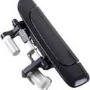 Black No Painted Front Rear Exterior Door Outer Handle Compatible with Honda Civic 2001 2002 2003 2004 2005 (Rear Right)