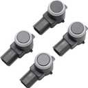 4 Pcs Bumper Backup Parking Sensor for Chevrolet Silverado for GMC Sierra 1500 2500 3500 HD 2007-2014 Reverse Parking Assist Sensor No.25855501 Black