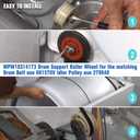 UPGRADED 4392067 Dryer Repair Kit with W10837240 Idler Pulley - Replaces Whirlpool Cabrio Duet Maytag Bravos XL Kenmore Elite, Includes WPW10314173 & 661570V & 279640 - AMI PARTS