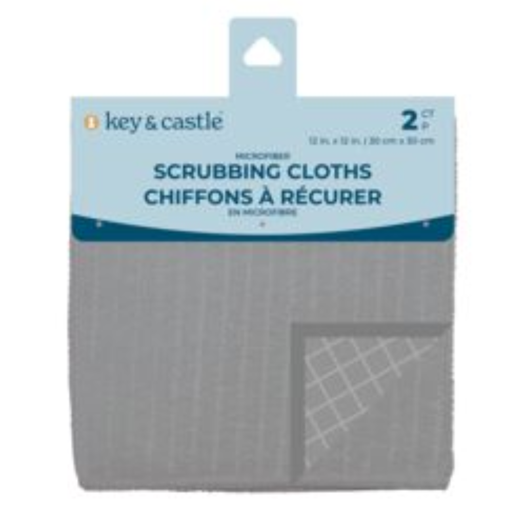 Key & Castle Scrubbing Cloth 2CT