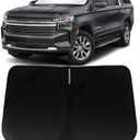 Windshield Sun Shade for Chevy Chevrolet Suburban 2021-2024, Car Front Window Sunshade with 240T Sun Visor Protector Blocks UV Rays Heat Sun Shield Accessories