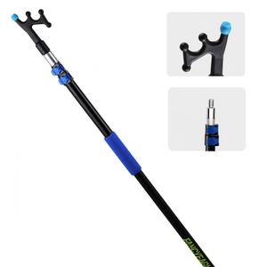 4.7-12FT Telescoping Extension Boat Hook with Non-Slip Rubber, Durable|Lightweight, Floating, Rustproof & Scratch-Resistant Aluminum Boat Accessories,Threaded Poles for Docking, Push-Pull and Boating
