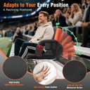 Suteck Dual-Sided Heated Stadium Seats for Bleachers with Back Support, Portable Heated Bleacher Seat with Backrest, 3 Heat Levels, 5 Pockets Ideal for Outdoor Stadiums and Events