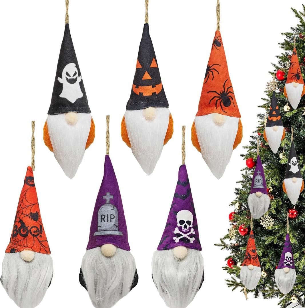 2 x Halloween Tree Ornaments Hanging, Halloween Tree Decorations and Ornaments for Home Party Indoor Decorations