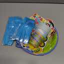 Train Birthday Party Supplies,128pcs Train Party Decorations Tableware Set Train Plates and Cups Napkins Train Birthday Banner Tablecloth etc Train Tableware for Kids