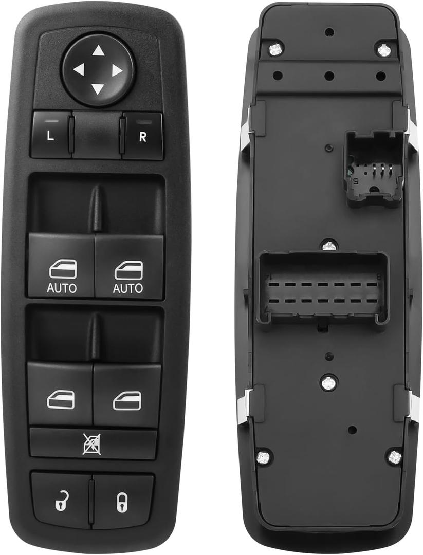 LCWRGS Master Power Window Switch Compatible with 2010-2011 Chrysler Town & Country Dodge Grand Caravan, Driver Side Master Control Switch, OE# 04602535AH, 04602535AI