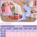 Fuzzy Slipper Socks Thick Fluffy Warm Winter Cozy Plush Soft Sleep Home Socks for Women Men (Medium, Snowflake)