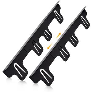 Stove Gap Covers Stainless Steel,Stove Gap Filler& Oven Gap Filler Range Trim Kit for Countertops,Heat Resistant Guard Between Stove & Counter,Easy Retractable Length13.8''to 27.5'',Width 1'',black