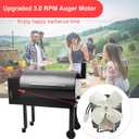 3.0RPM Auger Motor Parts Compatible with Traeger, Pit Boss, Camp Chef Wood Pellet Grills Smokers, Replacement AC120V 60Hz Universal Barbecue Feeding Gear