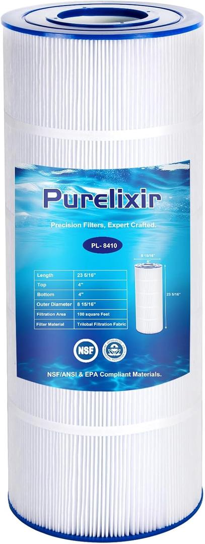 CS100 Pool Filter Compatible with Jandy CS100, PJANCS100, R0462200, C-8410, Filbur FC-0821, 100 Sq.ft Filter Cartridge,1-Pack