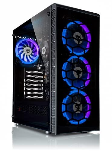 BEASTCOM® Q3 Essential Gaming PC, AMD Ryzen 5 6X 4.20GHz 12 Threads, 4K Vega Radeon Graphics, 16GB RAM, 1TB SSD, HDMI, USB 3.2, WiFi, Windows 11 Pro