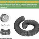 764-05082 Bagger Flex Hose for MTD CUB CADET Riding Mower 36" 42" 46" 50" 54" Rear Fast Double Bagger Kit 76405082