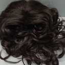 DDHAIR Long Hair Wig for Men Men's Brown Wig Natural Wavy Curly 70s 80s Rocker Cosplay Synthetic Wigs for Halloween Accessory(Brown)