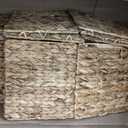 SpaceAid 6 Pack Wicker Basket, Storage Baskets for Organizing, Woven Rattan Basket with Handles for Shelves, Water Hyacinth Large Cube Organizer Storage Bin, 10.5x10.5x10.5 inch, Natural