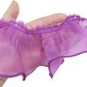 PEPPERLONELY 1 Yard 3 Inch Wide Chiffon Lace Mesh Gauze Ruffles Lace Trim for Wedding Decoration Gift Wrapping Tutu Skirts - Fuchsia