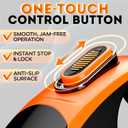 Retractable Dog Leash 18.2 ft Chew Proof Cable Included 360 Tangle-Free Design Heavy Duty Reflective Leash Soft Anti-Slip Grip Outdoor Daily for Small Medium Large Dogs up to 110 lbs (Orange)